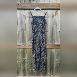 Old Navy Black and Grey Leopard print S jumper